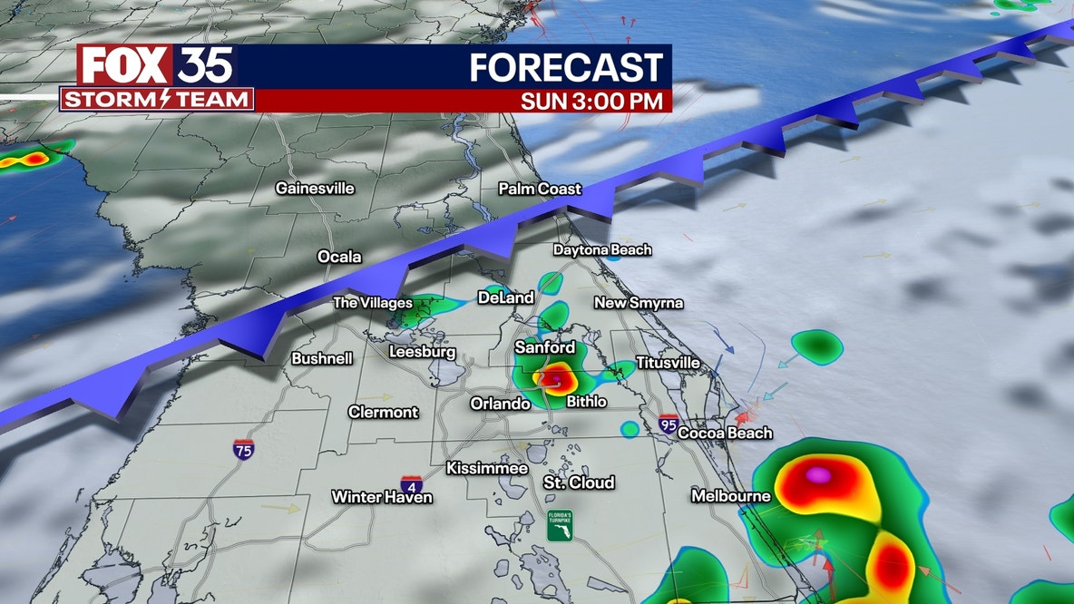 Storm chances return Sunday afternoon